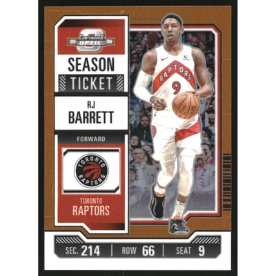 2023-24 Panini Contenders Optic Orange #85 RJ Barrett
