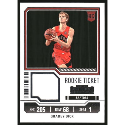 2023-24 Panini Contenders Rookie Ticket Swatches #2 Gradey Dick