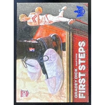 2023-24 Panini Court Kings First Steps Sapphire #8 Gradey Dick RC /25