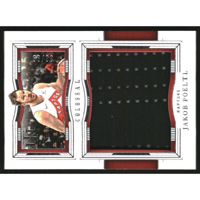 2023-24 Panini National Treasures Colossal Materials #17 Jakob Poeltl/99