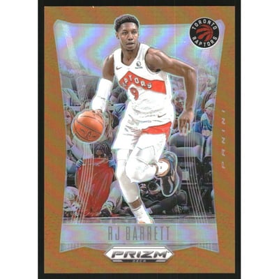 2023-24 Panini Prizm Deca Prizms Orange #124 RJ Barrett