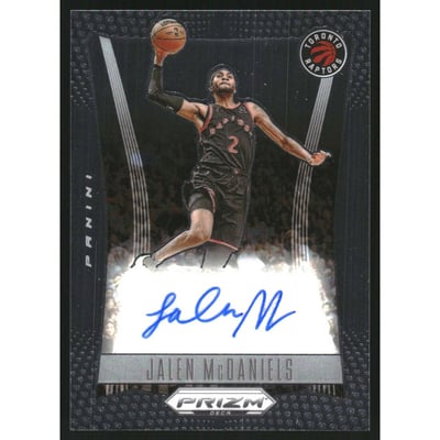 2023-24 Panini Prizm Deca Signatures #29 Jalen McDaniels