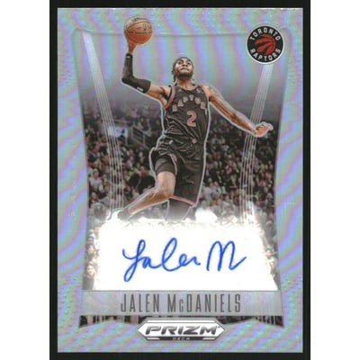 2023-24 Panini Prizm Deca Signatures Prizms Silver #29 Jalen McDaniels