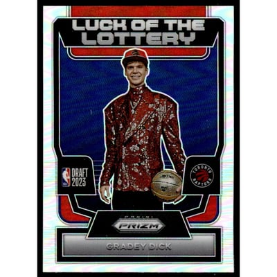 2023-24 Panini Prizm Luck of the Lottery Prizms Silver #4 Gradey Dick