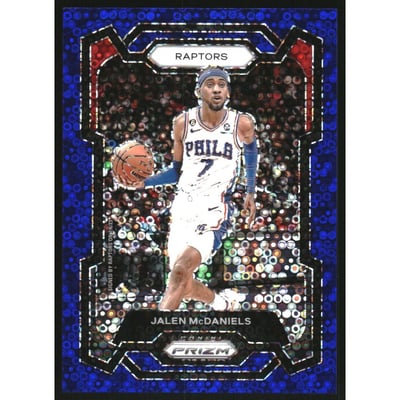 2023-24 Panini Prizm Prizms Fast Break Blue #291 Jalen McDaniels