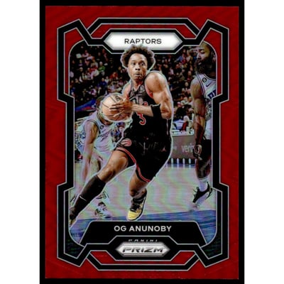 2023-24 Panini Prizm Prizms Red #91 OG Anunoby