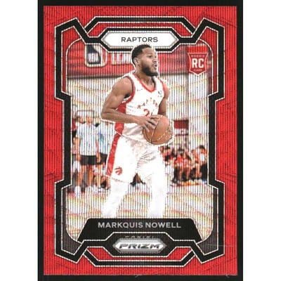 2023-24 Panini Prizm Prizms Ruby Wave #300 Markquis Nowell