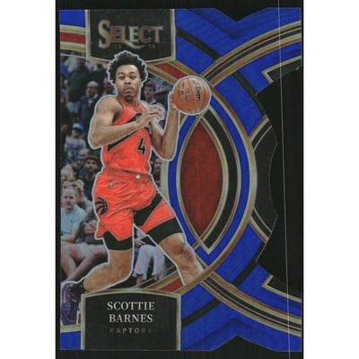 2023-24 Select Prizms Blue Die-Cut #147 Scottie Barnes