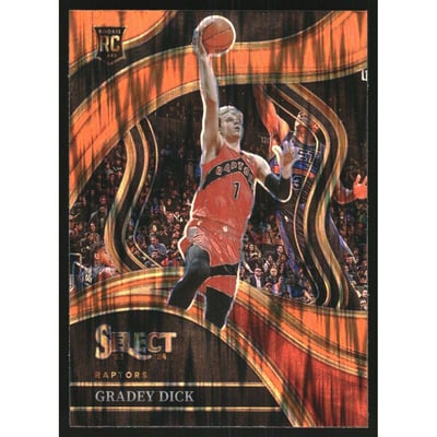 2023-24 Select Prizms Orange Flash #287 Gradey Dick