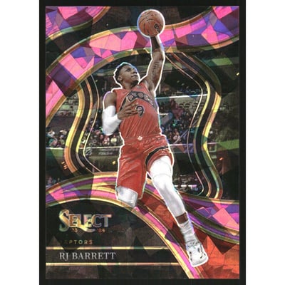 2023-24 Select Prizms Pink Cracked Ice #201 RJ Barrett
