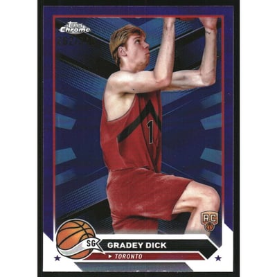 2023-24 Topps Chrome Purple Refractors #169 Gradey Dick
