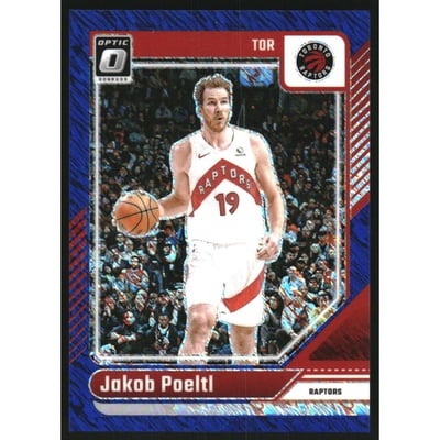 2024-25 Donruss Optic Blue Shimmer #65 Jakob Poeltl