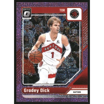 2024-25 Donruss Optic Pink Glitter #184 Gradey Dick