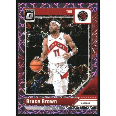 2024-25 Donruss Optic Pink Velocity #105 Bruce Brown