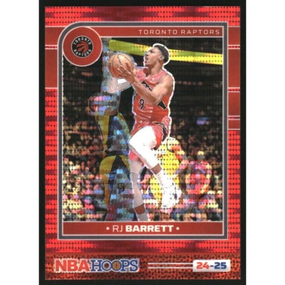 2024-25 Hoops Premium Prizms Red Pulsar #62 RJ Barrett