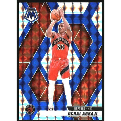 2024-25 Panini Mosaic Mosaic Choice Blue #18 Ochai Agbaji