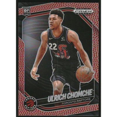2024-25 Panini Prizm Black Prizms Basketball #236 Ulrich Chomche