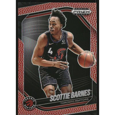 2024-25 Panini Prizm Black Prizms Basketball #65 Scottie Barnes