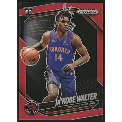 2024-25 Panini Prizm Black Prizms Red #99 Ja'Kobe Walter