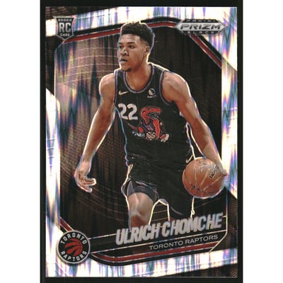 2024-25 Panini Prizm Black Prizms Skewed #236 Ulrich Chomche