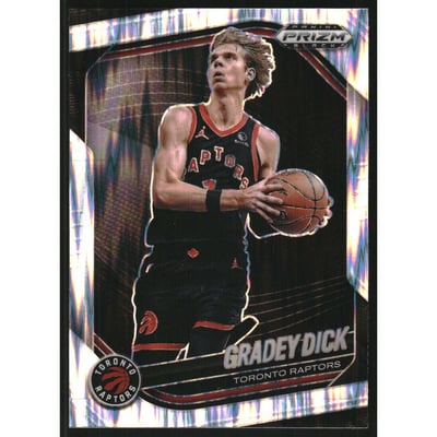 2024-25 Panini Prizm Black Prizms Skewed #58 Gradey Dick