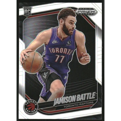 2024-25 Panini Prizm Black Prizms White #237 Jamison Battle