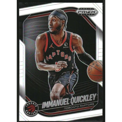 2024-25 Panini Prizm Black Prizms White #77 Immanuel Quickley