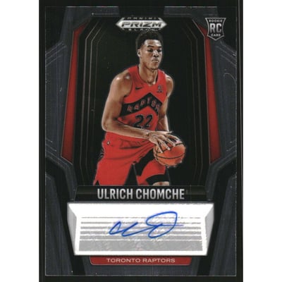 2024-25 Panini Prizm Black Rookie Signatures #40 Ulrich Chomche