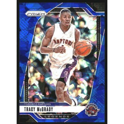 2024-25 Panini Prizm Prizms Blue Ice #273 Tracy McGrady