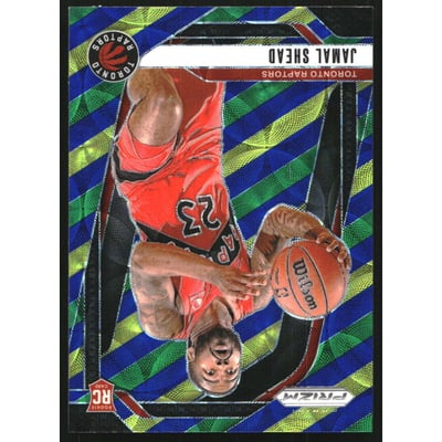 2024-25 Panini Prizm Prizms Choice Blue Yellow and Green #241 Jamal Shead