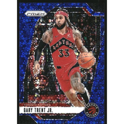2024-25 Panini Prizm Prizms Fast Break Blue #33 Gary Trent Jr.