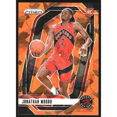 2024-25 Panini Prizm Prizms Orange Ice #260 Jonathan Mogbo