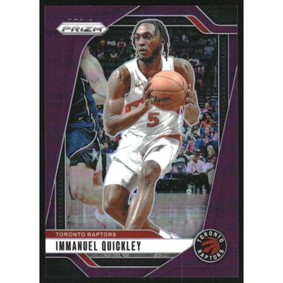 2024-25 Panini Prizm Prizms Purple #78 Immanuel Quickley