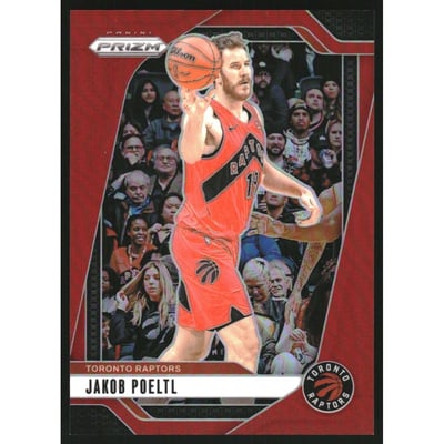 2024-25 Panini Prizm Prizms Red #198 Jakob Poeltl