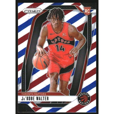 2024-25 Panini Prizm Prizms Red White and Blue #223 Ja'Kobe Walter