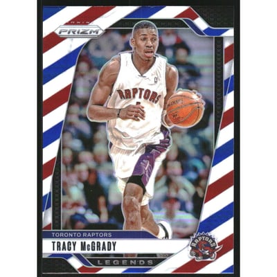 2024-25 Panini Prizm Prizms Red White and Blue #273 Tracy McGrady