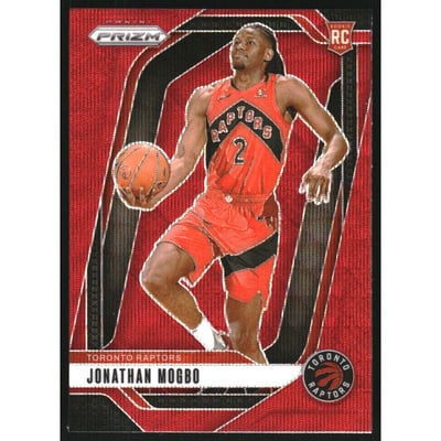 2024-25 Panini Prizm Prizms Ruby Wave #260 Jonathan Mogbo