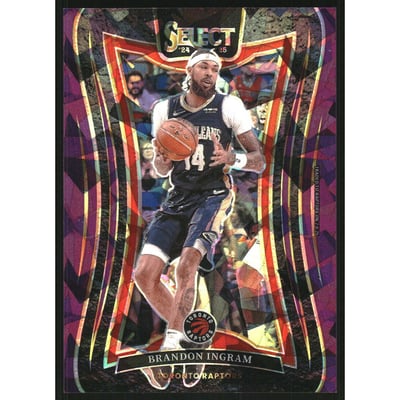 2024-25 Select Purple Cracked Ice Prizms #359 Brandon Ingram