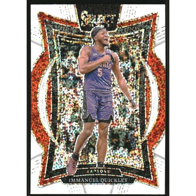 2024-25 Select White Sparkle Prizms #41 Immanuel Quickley