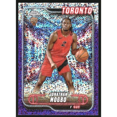 2024-25 Topps Chrome Purple Speckle Refractors #194 Jonathan Mogbo