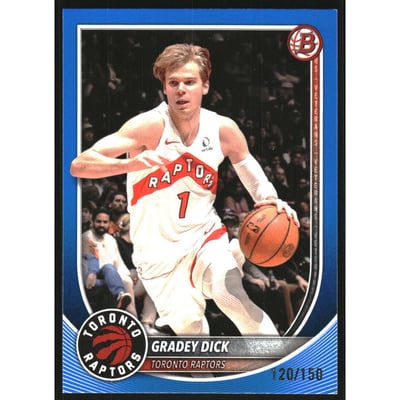 2025-26 Bowman Blue Border #70 Gradey Dick
