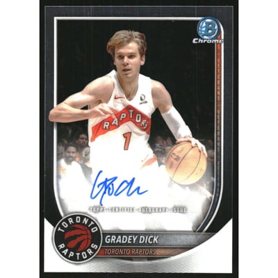 2025-26 Bowman Chrome Autographs #BCAGD Gradey Dick