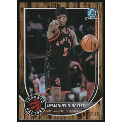 2025-26 Bowman Chrome Floorboard Refractors #BCV69 Immanuel Quickley