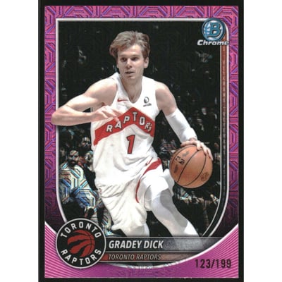 2025-26 Bowman Chrome Pink Mojo Refractors #BCV70 Gradey Dick
