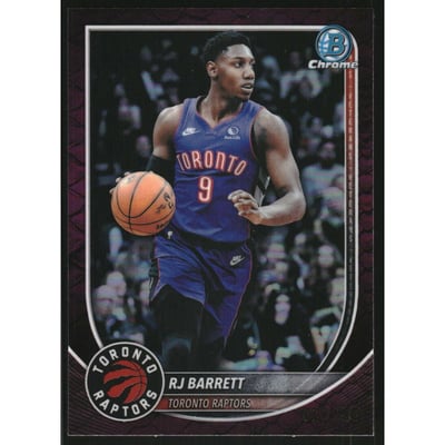 2025-26 Bowman Chrome Reptilian Fuchsia Refractors #BCV156 RJ Barrett