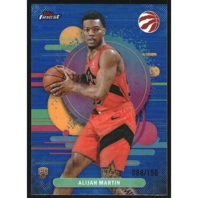 2025-26 Finest Blue Refractors #129 Alijah Martin U