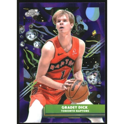 2025-26 Topps Cosmic Chrome Purple Nebula Refractors #93 Gradey Dick