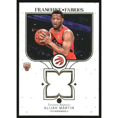 2025-26 Topps Franchise Fabrics #FFAM Alijah Martin