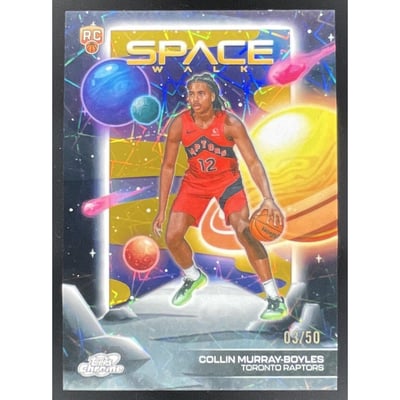 2025 Topps Cosmic Space Walk Gold Interstellar Collin Murray-Boyles RC /50