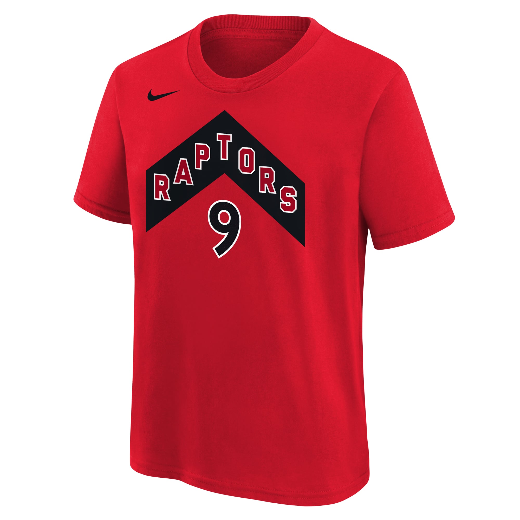 T-shirt garçon RJ Barrett rouge des Raptors de Toronto, avec nom et numéro emblématiques